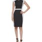 Calvin Klein Women's Colorblocked Shift Dress Black Size 12Petite