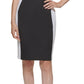 Calvin Klein Women's Colorblocked Scuba Sheath Dress Black Size 16