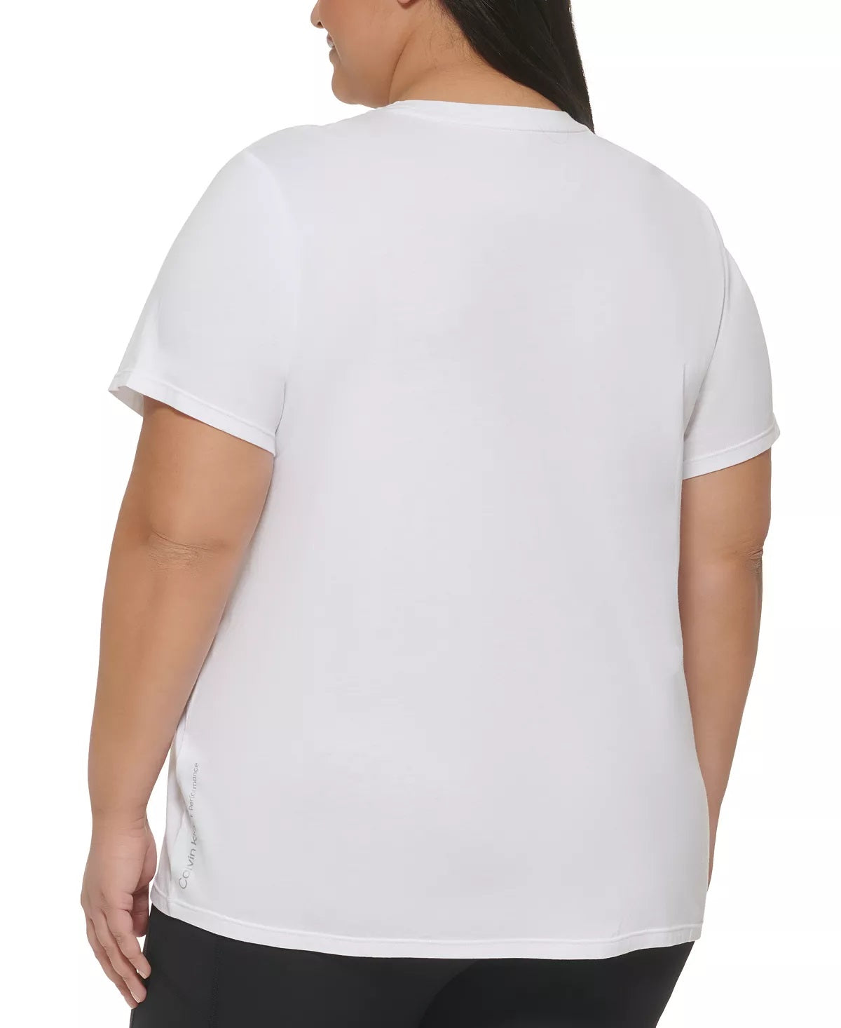 Calvin Klein Women's Performance Logo Graphic T-Shirt White Size 3X