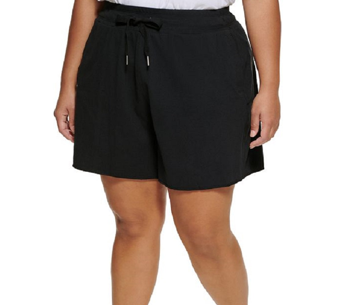Calvin Klein Women's High Waist Cotton Shorts Black
