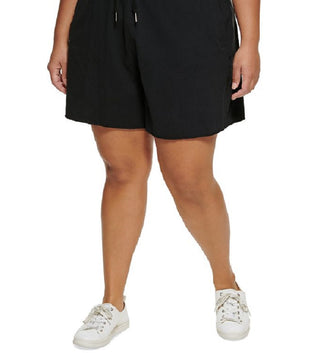 Calvin Klein Women's High Waist Cotton Shorts Black