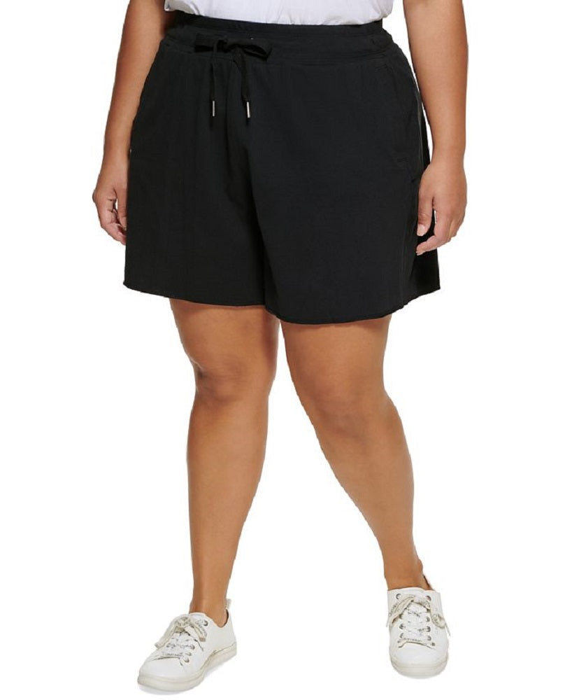 Calvin Klein Women's High Waist Cotton Shorts Black