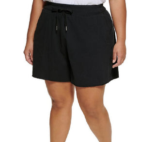 Calvin Klein Women's High Waist Cotton Shorts Black