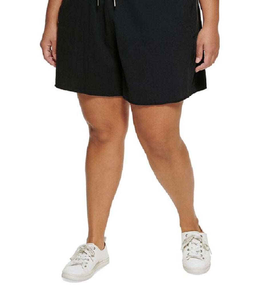 Calvin Klein Women's High Waist Cotton Shorts Black