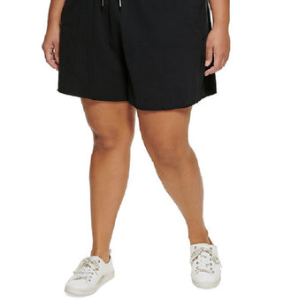 Calvin Klein Women's High Waist Cotton Shorts Black