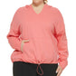 Calvin Klein Women's Performance Plus Hooded T-Shirt Pink Size 3X