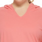 Calvin Klein Women's Performance Plus Hooded T-Shirt Pink Size 3X
