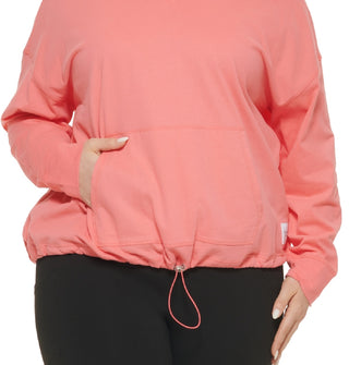 Calvin Klein Women's Hooded T-Shirt Red Size 1X