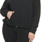 Calvin Klein Women's Hooded T-Shirt Black Size 2X