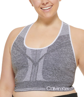 Calvin Klein Women's Reversible Impact Sports Bra Gray Size 2X