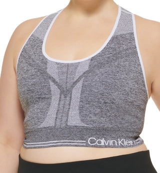Calvin Klein Women's Reversible Impact Sports Bra Gray Size 2X