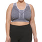Calvin Klein Women's Reversible Medium Impact Sports Bra Gray Size 1X