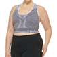 Calvin Klein Women's Reversible Medium Impact Sports Bra Gray Size 1X