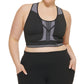 Calvin Klein Women's Reversible Medium Impact Sports Bra Black Size 2X