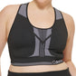 Calvin Klein Women's Reversible Medium Impact Sports Bra Black Size 2X