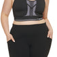 Calvin Klein Women's Reversible Medium Impact Sports Bra Black Size 2X