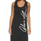 Calvin Klein Women's Sleeveless Logo Tank Dress Black Size Small