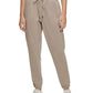 Calvin Klein Women's Garment Dye Smocked Waist Joggers Brown Size Medium