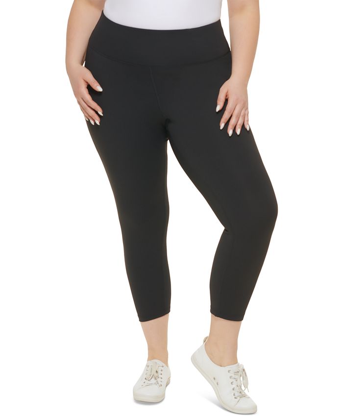Calvin Klein Women's Logo High Waist Leggings Black Size 2X