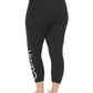 Calvin Klein Women's Logo High Waist Leggings Black Size 2X