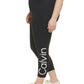 Calvin Klein Women's Logo High Waist Leggings Black Size 2X