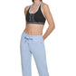 Calvin Klein Women's Fleece Mirror Logo Joggers Blue Size X-Large