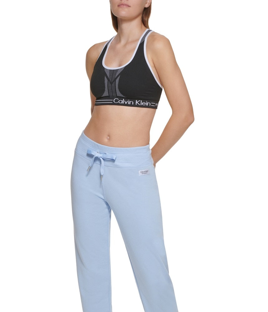Calvin Klein Women's Fleece Mirror Logo Joggers Blue Size X-Large