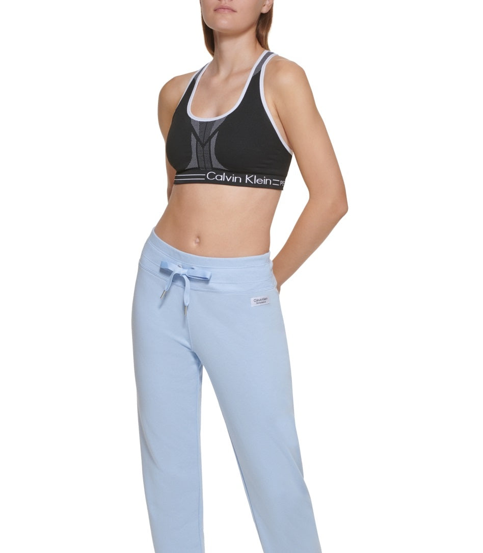 Calvin Klein Women's Fleece Mirror Logo Joggers Blue Size Large