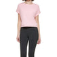 Calvin Klein Women's Bungee Hem Pocket Cotton T-Shirt Pink Size XX-Large