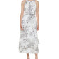 Calvin Klein Women's Printed Halter Maxi Dress Gray Size 12