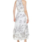 Calvin Klein Women's Printed Halter Maxi Dress Gray Size 12