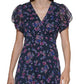 Calvin Klein Women's Floral Print Fit & Flare Dress Blue Size 4