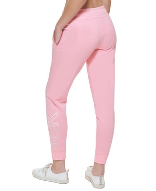 Calvin Klein Women's Outline Logo Joggers Pink Size Medium