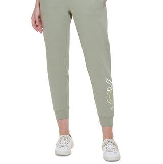 Calvin Klein Women's Outline Logo Joggers Green Size X-Small