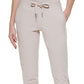 Calvin Klein Women's Outline Logo Joggers Beige Size Medium