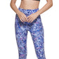 Calvin Klein Women's Floral Print 7/8 Leggings Blue Size Large
