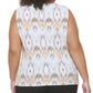 Calvin Klein Women's Plus Printed Top White Size 2X