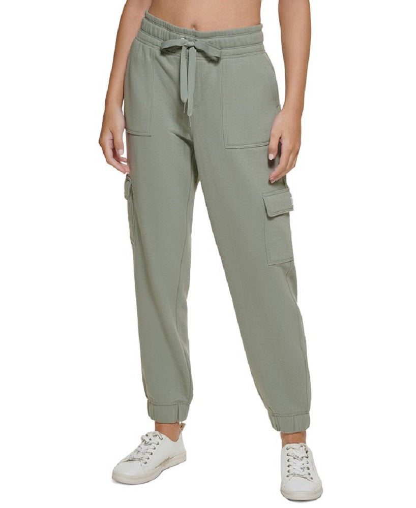 Calvin Klein Women's Cargo Joggers Green Size X-Large