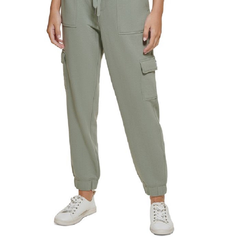 Calvin Klein Women's Cargo Joggers Green Size X-Large