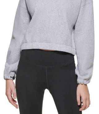 Calvin Klein Women's Zip Neck Pullover Gray Size Medium