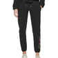 Calvin Klein Women's Outline Logo Joggers Black Size Small