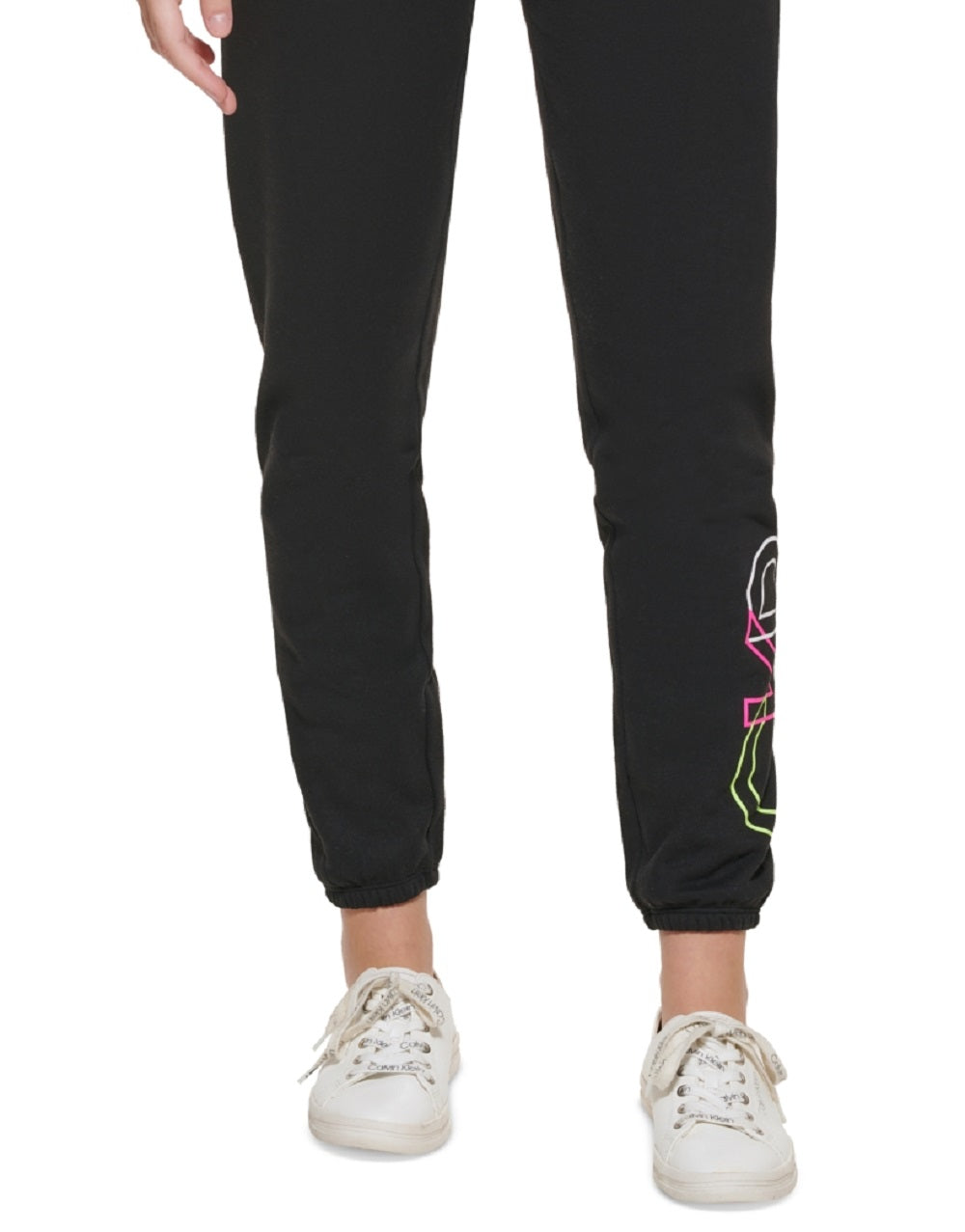 Calvin Klein Women's Outline Logo Joggers Black Size Small