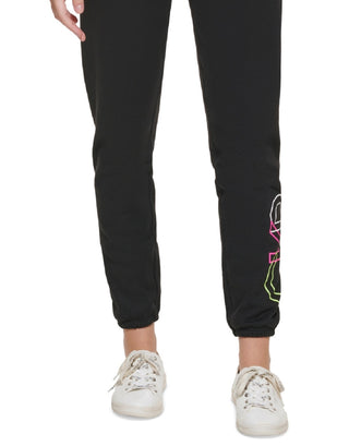 Calvin Klein Women's Outline Logo Joggers Black Size Small