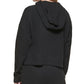 Calvin Klein Women's Waffle Hoodie Black Size X-Small