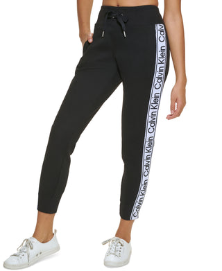 Calvin Klein Women's Logo Tape Joggers Black Size X-Large