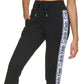 Calvin Klein Women's Logo Tape Joggers Black Size X-Large