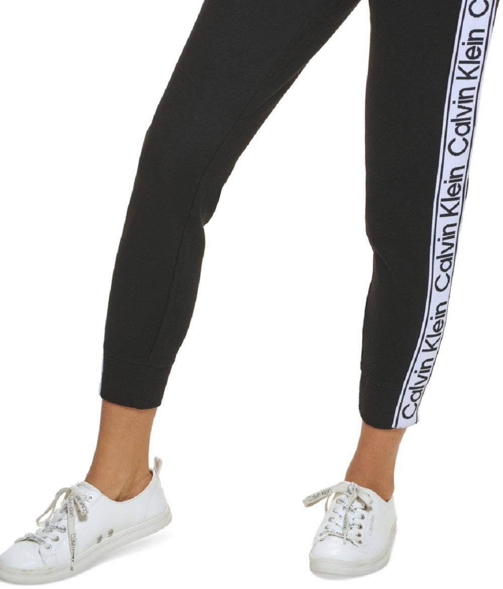 Calvin Klein Women's Logo Tape Joggers Black Size X-Large