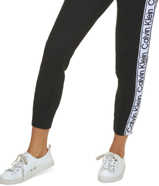 Calvin Klein Women's Logo Tape Joggers Black Size X-Large