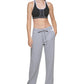 Calvin Klein Women's High Waisted Relaxed Leg Pants Gray Size Large