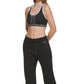 Calvin Klein Women's High Waisted Relaxed Leg Pants Black Size Large